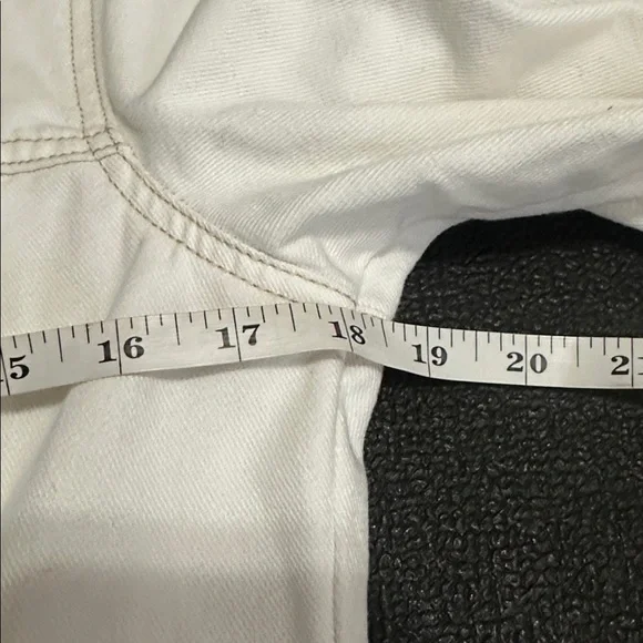 Frye Long White Denim Jacket size Small - Picture 6 of 10